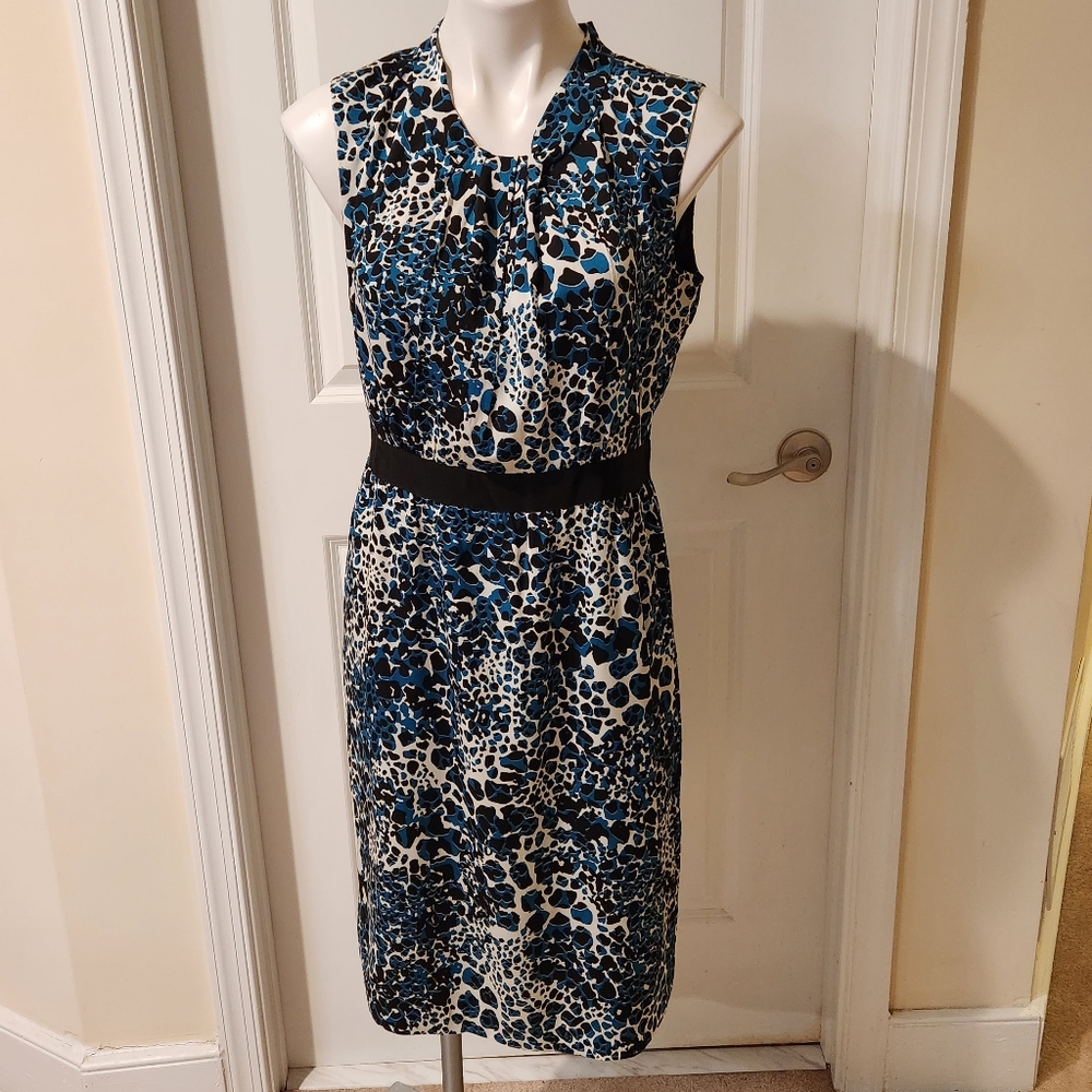 Clasique Entier silk blue dress size 8 high end